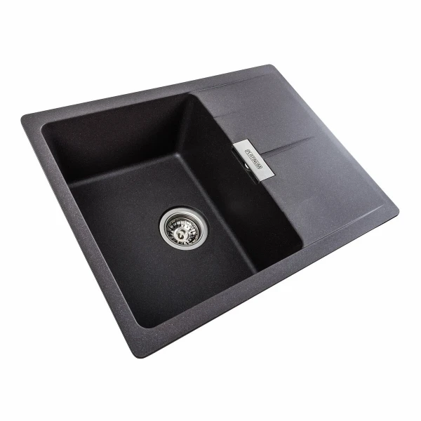 Гранітна мийка для кухні Platinum 6250 ZIRKONE матовий Гренадін