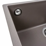 Гранітна мийка для кухні Platinum 5444 OASIS матова Дюна