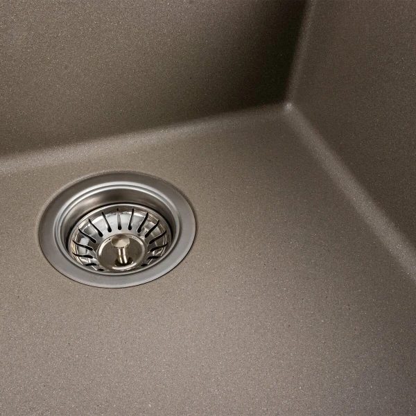 Гранітна мийка для кухні Platinum 4040 RUBA матовий титан