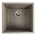 Гранітна мийка для кухні Platinum матовий PLATINUM 4040 RUBA титан