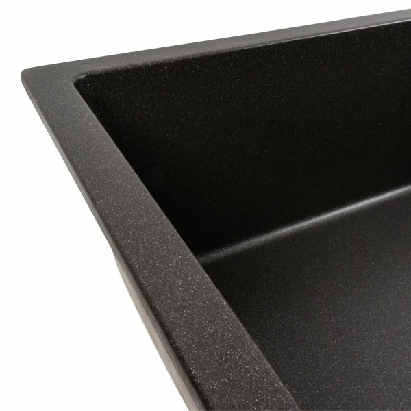 Гранітна мийка для кухні Platinum 8650 DIAMOND матовий Моріон