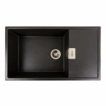 Гранітна мийка для кухні Platinum 8650 DIAMOND матовий Моріон