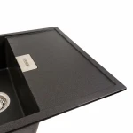 Гранітна мийка для кухні Platinum 8650 DIAMOND матовий Моріон