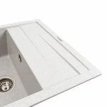 Кухонна мийка гранітна матова 7050 CASCADA Platinum Топаз