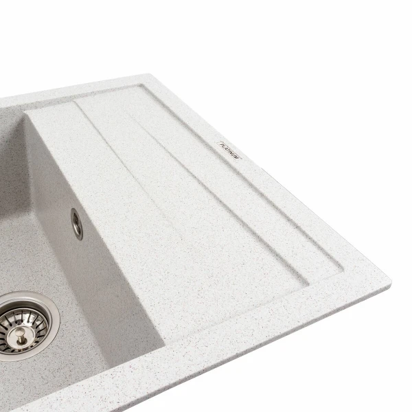 Кухонна мийка гранітна матова 7050 CASCADA Platinum Топаз