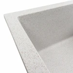 Кухонна мийка гранітна матова 7050 CASCADA Platinum Топаз