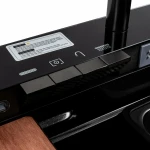 Кухонна мийка чорна Platinum Handmade "ВОДОСПАД" PLATINUM CM 75×46C PVD (Декор)