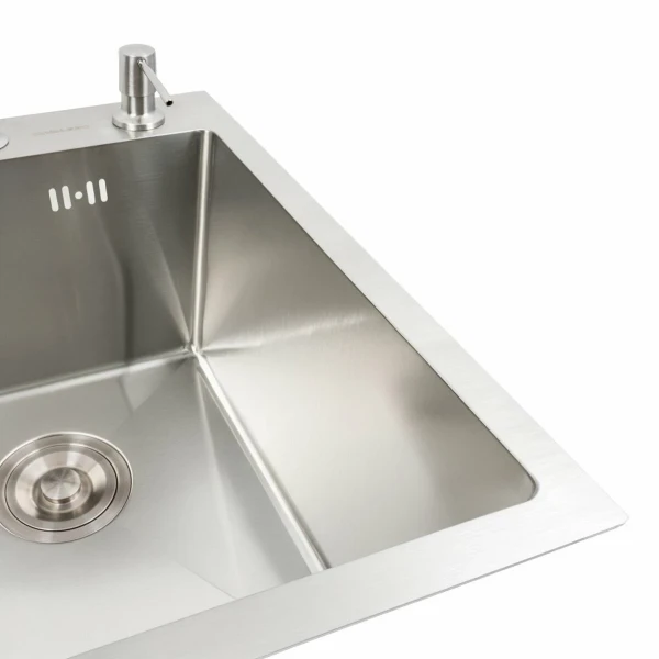 Кухонна мийка нержавійка 40*50 VALESO Handmade (сифон круглий 3,0/0,8)