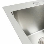 Кухонна мийка нержавійка 40*50 VALESO Handmade (сифон круглий 3,0/0,8)