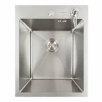 Кухонна мийка нержавійка 40*50 VALESO Handmade (сифон круглий 3,0/0,8)