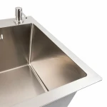 Кухонна мийка 58*43 нержавійка VALESO Handmade (сифон круглий, 3.0/0.8)