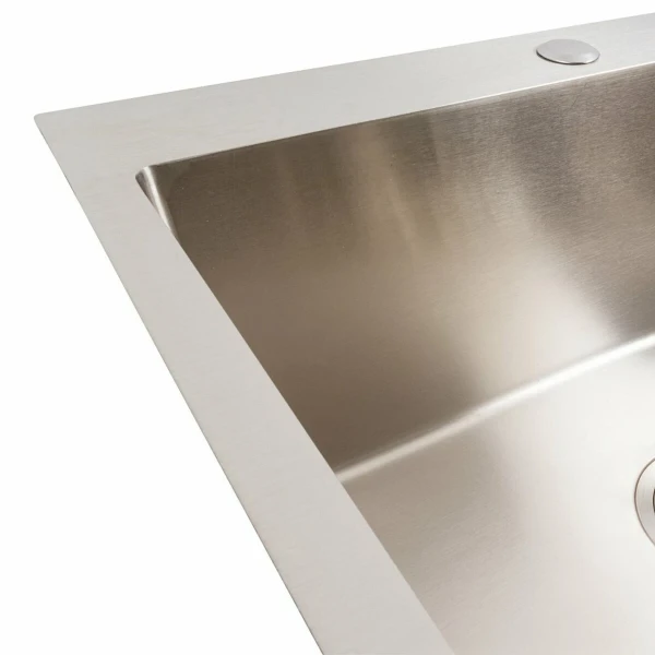 Кухонна мийка 58*43 нержавійка VALESO Handmade (сифон круглий, 3.0/0.8)