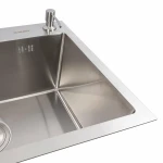 Кухонна мийка VALESO Handmade 65х43 нержавійка (3,0/0,8)