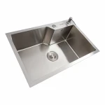 Кухонна мийка VALESO Handmade 65х43 нержавійка (3,0/0,8)