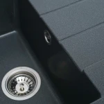 Гранітна мийка для кухні VALESO 6550 INTENSO матова Антрацит