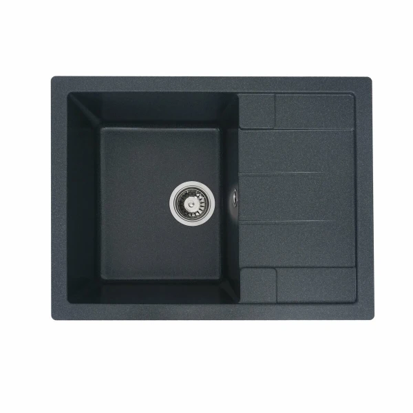 Гранітна мийка для кухні VALESO 6550 INTENSO матова Антрацит