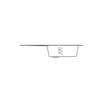 Гранітна мийка для кухні VALESO 6550 INTENSO матова Антрацит