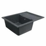 Гранітна мийка для кухні VALESO 6550 INTENSO матова Графіт