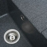 Гранітна мийка для кухні VALESO 6550 INTENSO матова Графіт