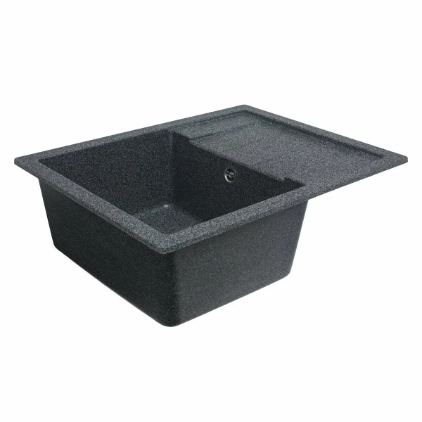 Гранітна мийка для кухні VALESO 6550 INTENSO матова Графіт