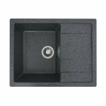 Гранітна мийка для кухні VALESO 6550 INTENSO матова Графіт