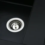 Гранітна мийка для кухні VALESO 5149 FIESTA матова Чорна