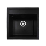 Гранітна мийка для кухні VALESO 5149 FIESTA матова Чорна