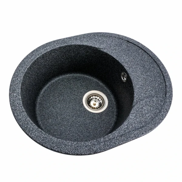 Гранітна мийка для кухні VALESO 5847 ONYX матова (графіт)