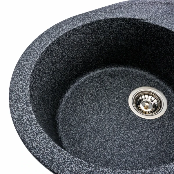 Гранітна мийка для кухні VALESO 5847 ONYX матова (графіт)