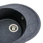 Гранітна мийка для кухні VALESO 5847 ONYX матова (графіт)