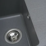 Гранітна мийка для кухні VALESO 6243 LIANA матова Сірий мусон
