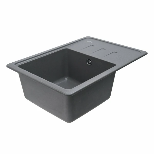 Гранітна мийка для кухні VALESO 6243 LIANA матова Сірий мусон