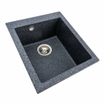Гранітна мийка для кухні VALESO 4150 SOKIL матова (графіт)