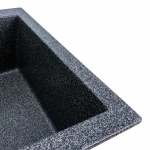 Гранітна мийка для кухні VALESO 4150 SOKIL матова (графіт)