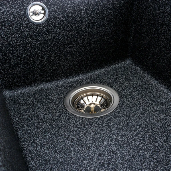 Гранітна мийка для кухні VALESO 4150 SOKIL матова (графіт)