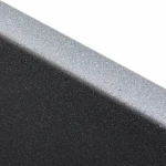 Гранітна мийка для кухні VALESO 4040 RUBA матовий сірий мусон