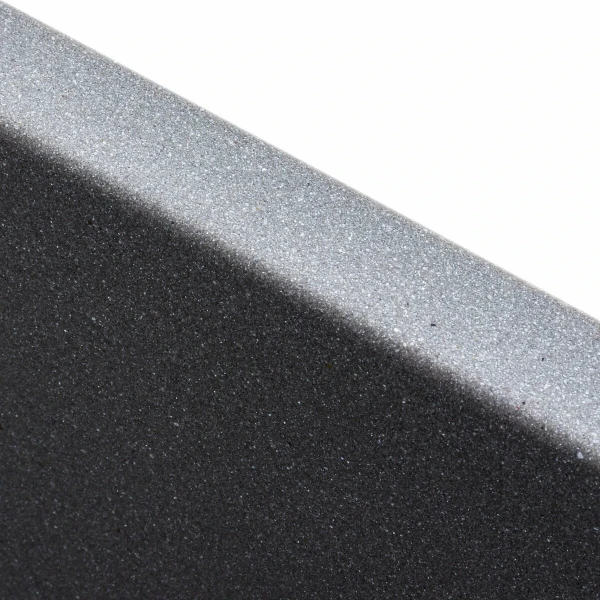 Гранітна мийка для кухні VALESO 4040 RUBA матовий сірий мусон