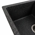 Гранітна мийка для кухні VALESO 6250 ZIRKONE матовий Графіт