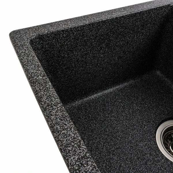 Гранітна мийка для кухні VALESO 6250 ZIRKONE матовий Графіт