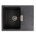 Гранітна мийка для кухні VALESO 6250 ZIRKONE матовий Графіт