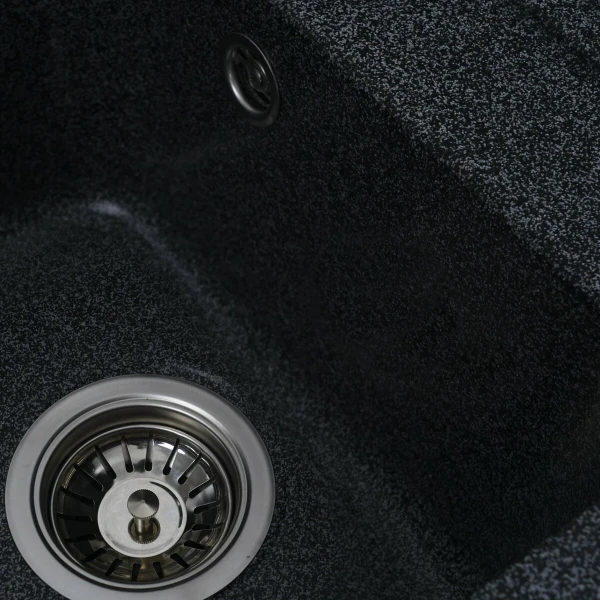 Гранітна мийка для кухні VALESO 4050 KORRADO матова Графіт