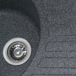 Гранітна мийка для кухні VALESO 7750 LIRA матова Графіт