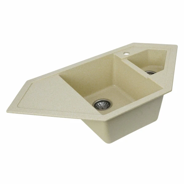 Гранітна мийка для кухні VALESO 9950 PANDORA матова Пісок