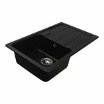 Гранітна мийка для кухні VALESO 7850 VERONA матова Чорна