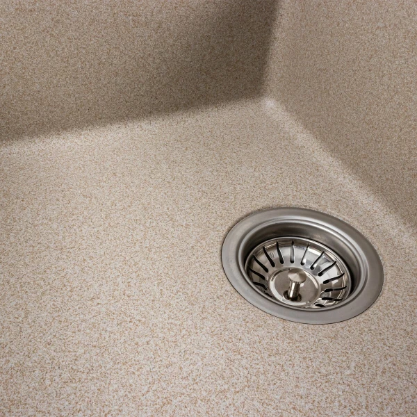 Гранітна мийка для кухні VALESO 6550 LOTOS матова Сафарі