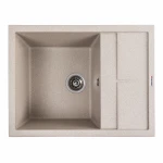 Гранітна мийка для кухні VALESO 6550 LOTOS матова Сафарі