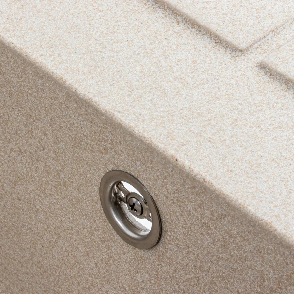 Гранітна мийка для кухні VALESO 6550 LOTOS матова Сафарі