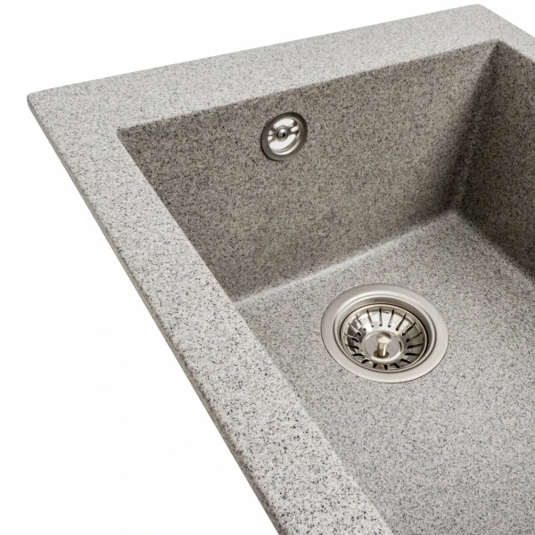 Гранітна мийка для кухні VALESO 4150 SOKIL матова (сіра)