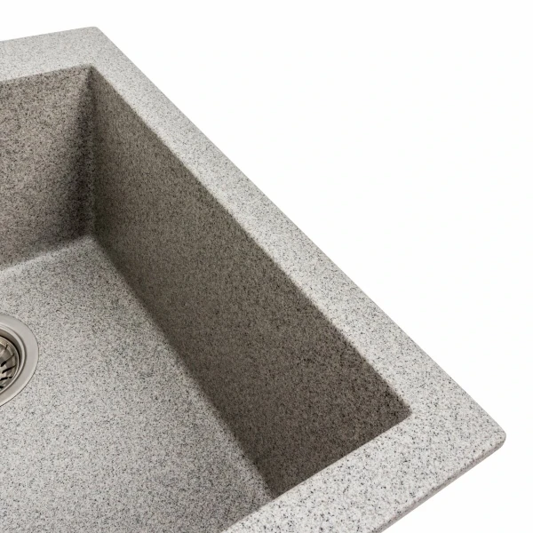 Гранітна мийка для кухні VALESO 4150 SOKIL матова (сіра)