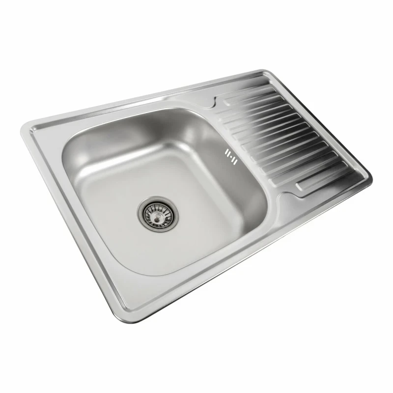 Кухонна мийка нержавіючої сталі Platinum ДЕКОР PLATINUM 7850 з (0,8/180 мм)